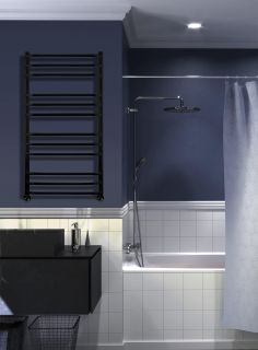 Полотенцесушитель водяной Indigo Brace LBCW100-50BR 100x50 см чёрный муар